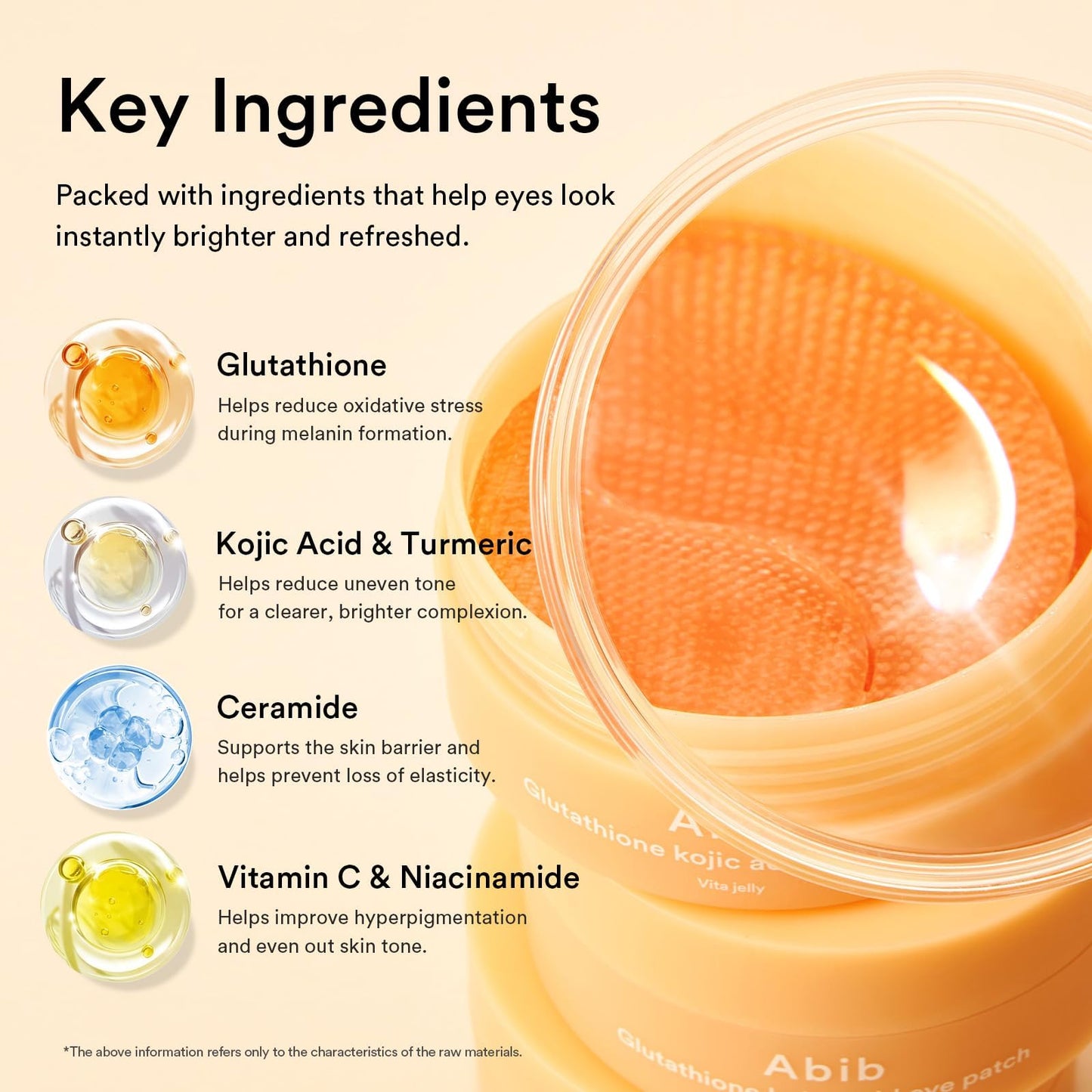Abib PDRN Retinal Eye Patches for Rejuvenating & Puffy Eyes with Glow Jelly, Niacinamide, 60 Count, Korean Skin Care
