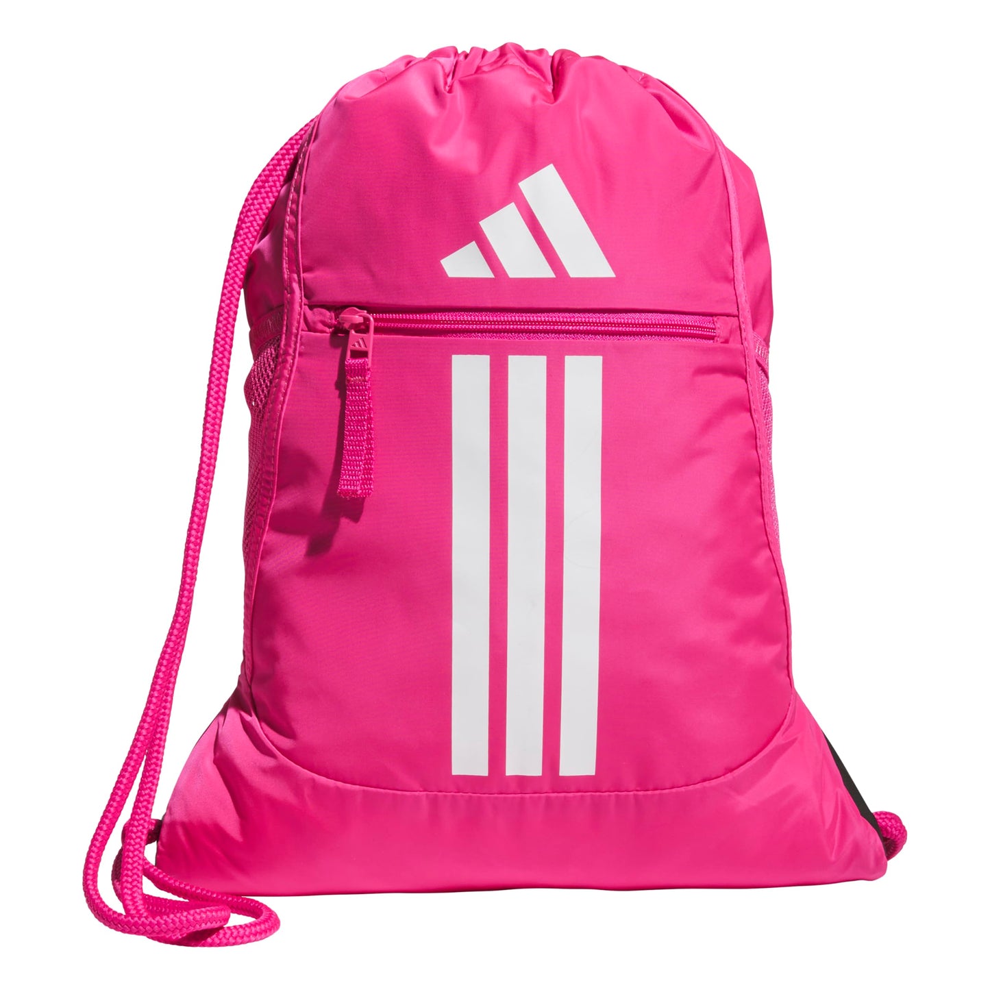 adidas Alliance Sackpack – Drawstring Backpack for Sports, Small Gym Bag, Preloved Teal Green/Black/3, OSFA
