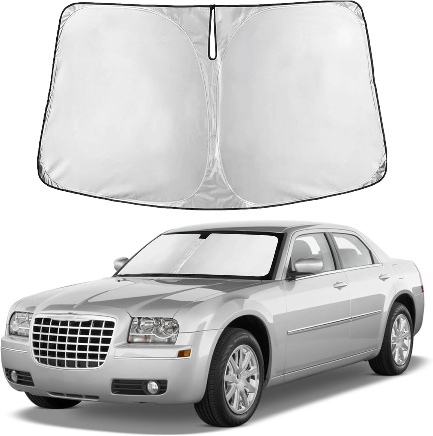 Econour Car Windshield Sun Shade, Front Window Sun Blocker for SUVs,Sedan