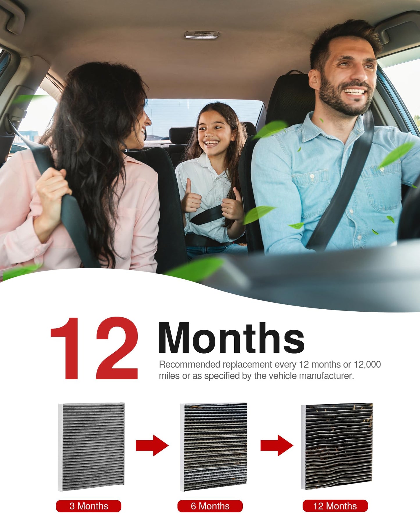 Puroma Cabin Air Filter Activated Carbon for CF11920 CP920 6043C Ford C-Max
