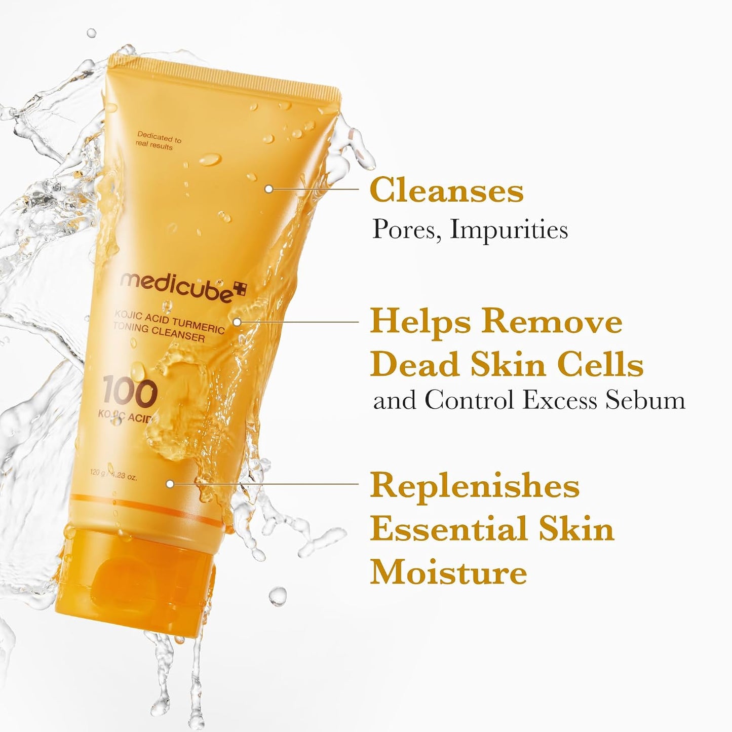 medicube Facial Cleanser Turmeric Capsule Foam Cleanser