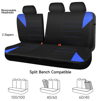 CAR PASS Waterproof Car Seat Covers Front Seats Only with 5mm Composite EVA, Neoprene Car Seat Cover with Separate Headrest Cover, Quick Setup Universal Fit for Car SUV Trucks,Airbag Compatible（Gray