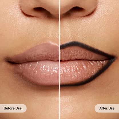 Laka Lip Liner - Smooth & Blendable Soft Matte Lip Contour Pencil for Shaping & Overlining Lips | Waterproof Formula, Oil-Cleanse Off, Long-Lasting Wear | #01 Bare Memory (Warm Beige)
