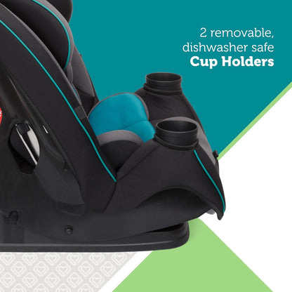 Safety 1st Grow and Go All-in-One Convertible Car Seat, Rear Facing, 5-40 lbs, Forward Facing (30–65 lbs), High Back Booster Seat 40-100 pounds, Alaskan Blue