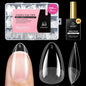 Beetles Soft Gel Nail Tips Short Almond 288pcs in 12 Sizes Etch-X