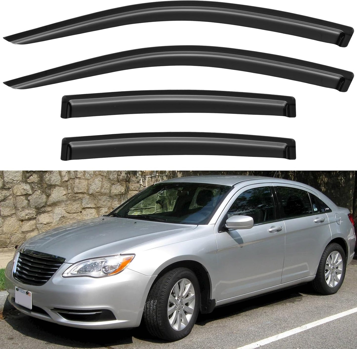 Window Visors Rain Guards for 2020-2025 Nissan Sentra