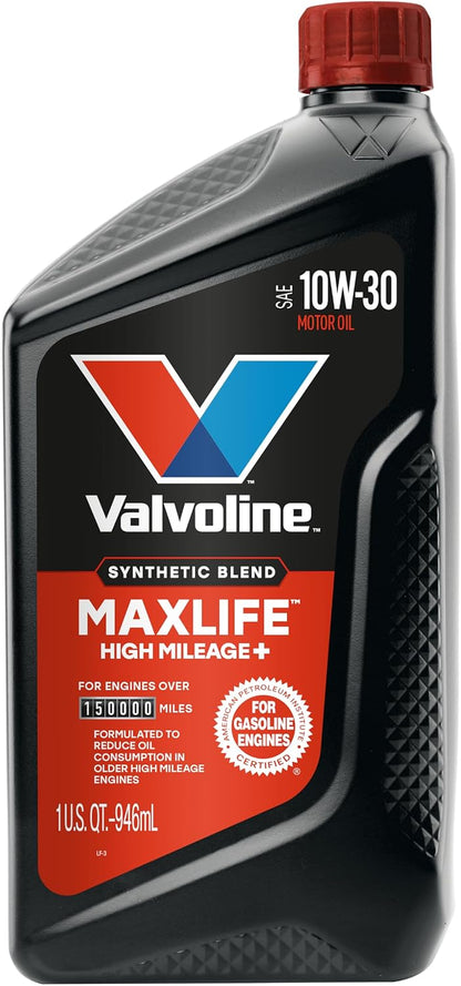 Valvoline MaxLife High Mileage 5W-30 Synthetic Blend Motor Oil 5 Quart