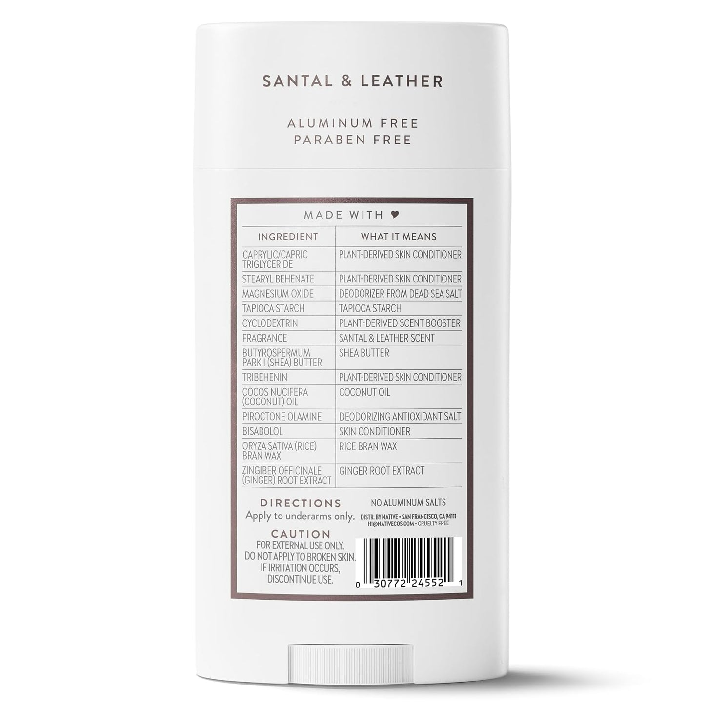 Native Aluminum Free Deodorant, Ocean & Timber, Large Size Stick, 72 Hour Odor Control, for Women & Men, Contains Naturally Derived Ingredients, 3.1 oz