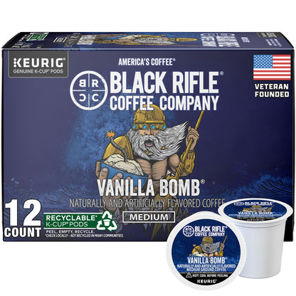 Black Rifle Coffee Medium Roast K Cup Coffee Just Black 32 Count