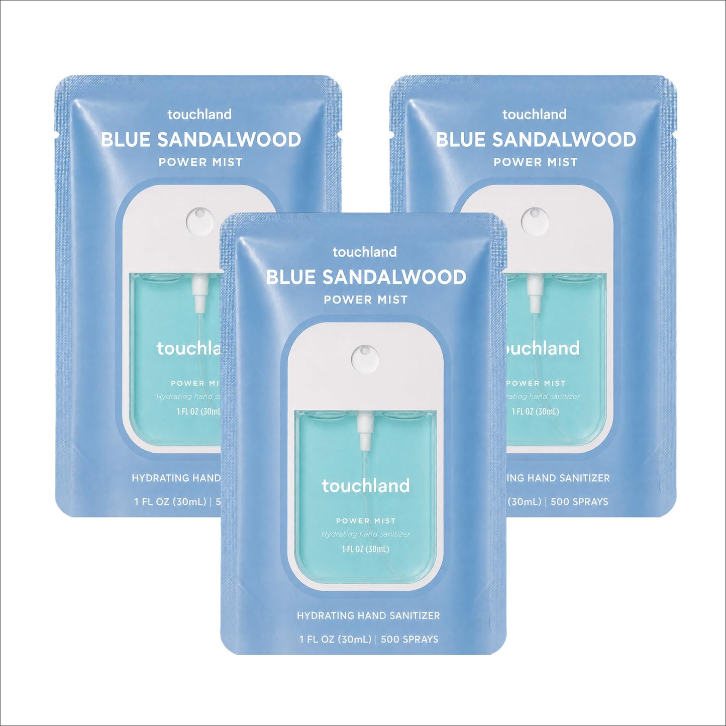 Touchland Top 5 Hydrating Hand Sanitizer Spray Set Travel Size