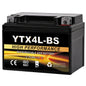 YTX14AH-BS 12V 12Ah Motorcycle Battery, 220CCA Rechargeable Maintenance Free Sealed AGM Battery, Powersport Replacement for ATV, UTV, Scooter