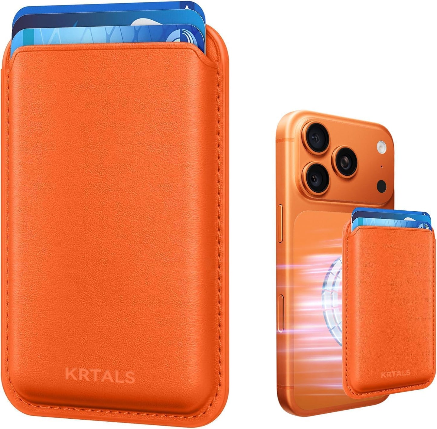 Magnetic Wallet Cell Phone Card Holder for Phone Case with Mag-Safe
