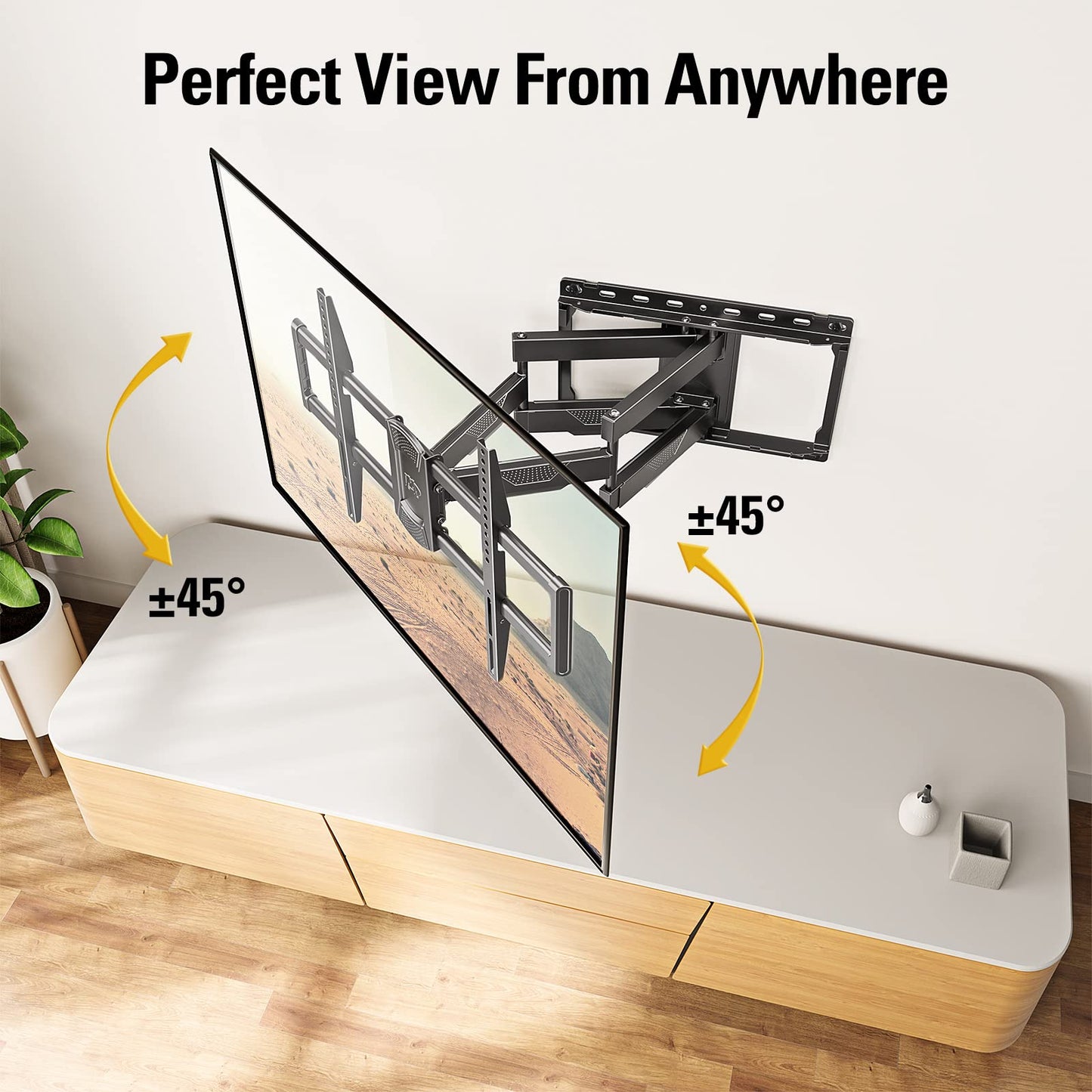 Mounting Dream Full Motion TV Wall Mount for 32-70 Inch TVs up to 99lbs