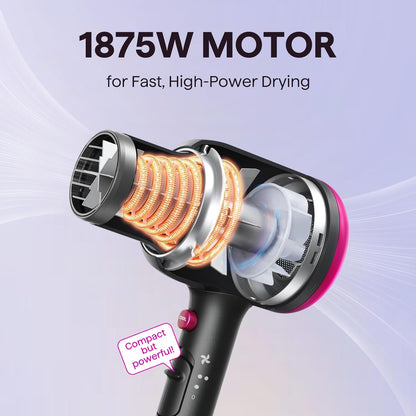 Wavytalk Blown Away Ionic Hair Dryer with Diffuser for Curly Hair