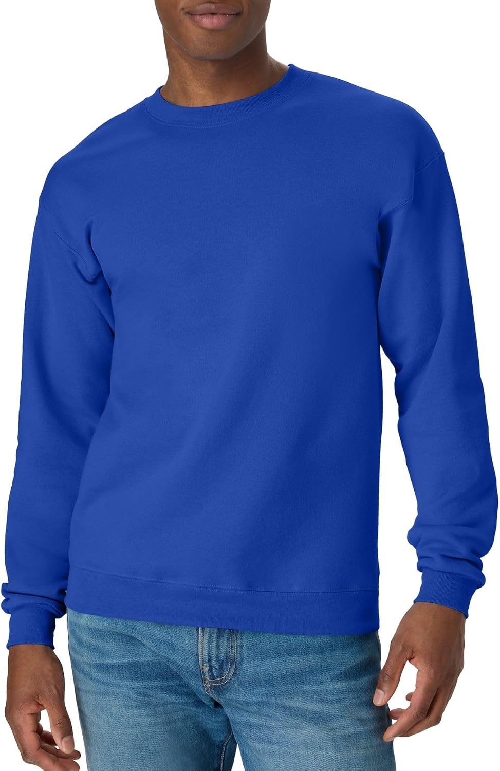 Hanes Men's Sweatshirt, EcoSmart Fleece Crewneck Sweatshirt, Big & Tall Available, 1 or 2-Pack