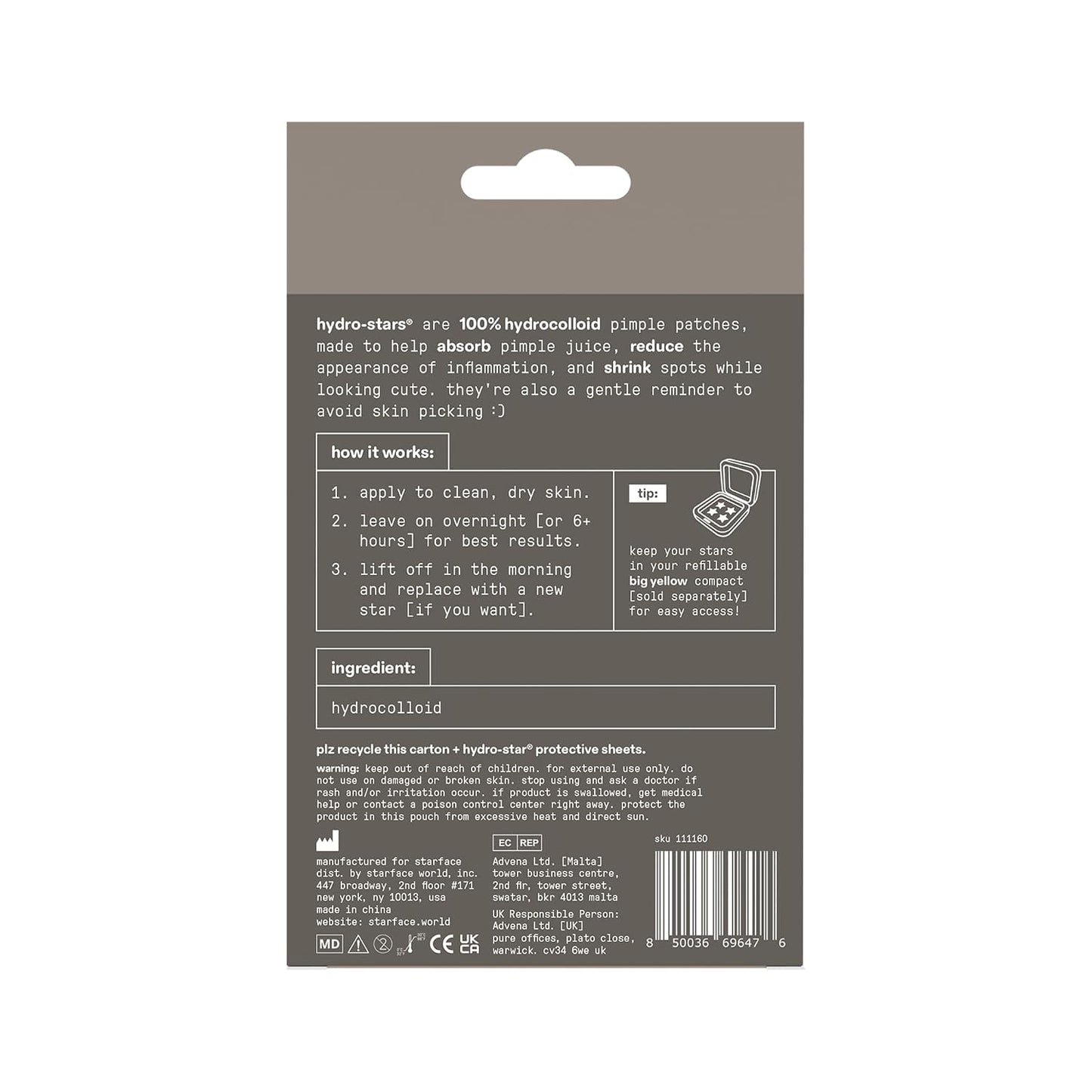 Starface Hydro-Star® Snoopy Red Puffer Hydrocolloid Pimple Patch, 32 ct