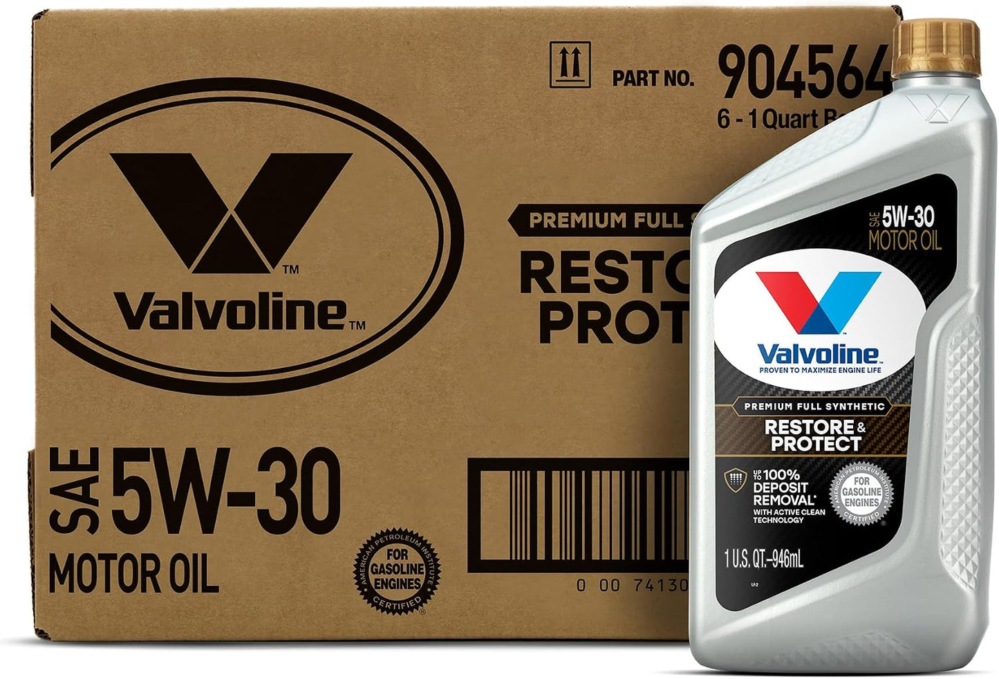 Valvoline Advanced Full Synthetic SAE 0W-20 Motor Oil 5 QT
