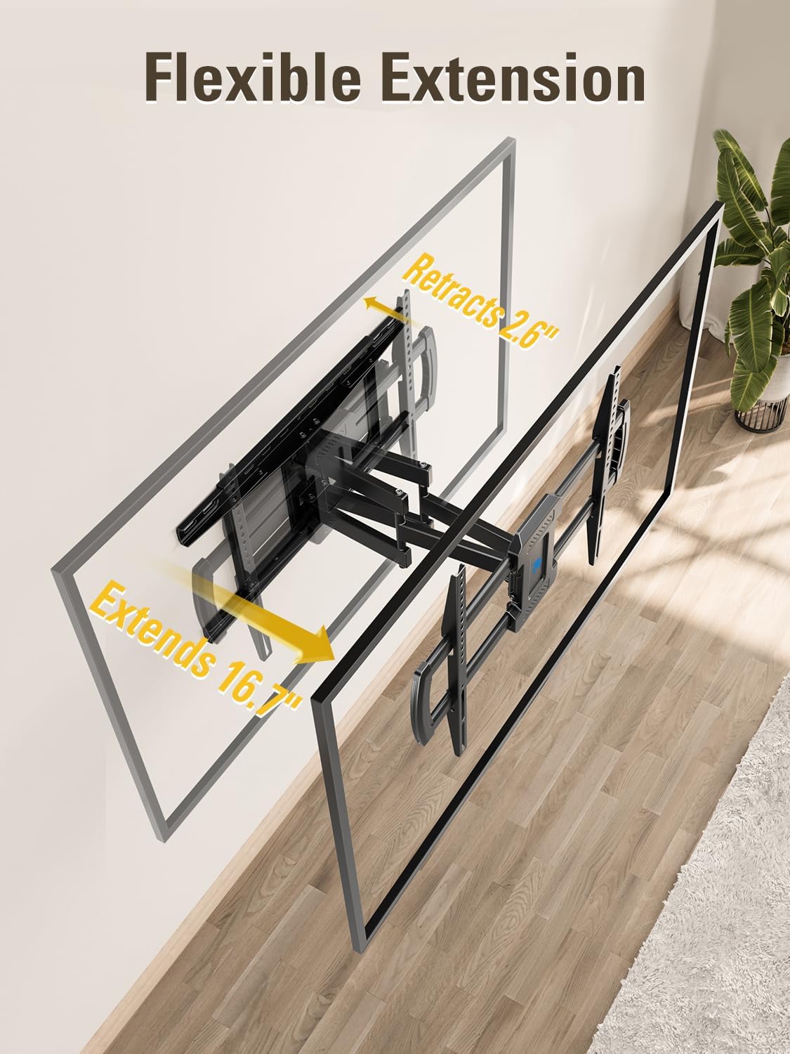 Mounting Dream Full Motion TV Wall Mount for 32-70 Inch TVs up to 99lbs