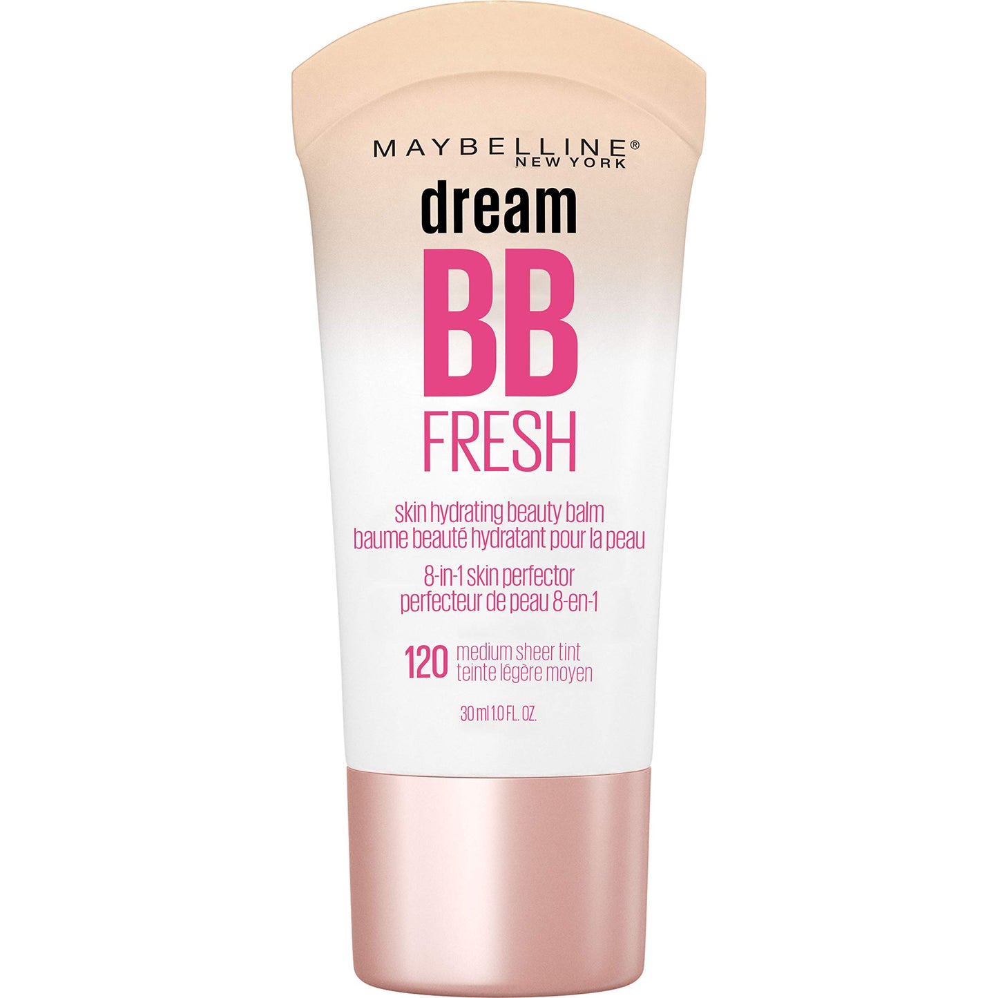 MAYBELLINE Dream Fresh Skin Hydrating BB Cream, 8-in-1 Skin Perfecting Beauty Balm With Broad Spectrum Spf 30, Sheer Tint Coverage, Oil-Free, Deep, 1 Fl Oz