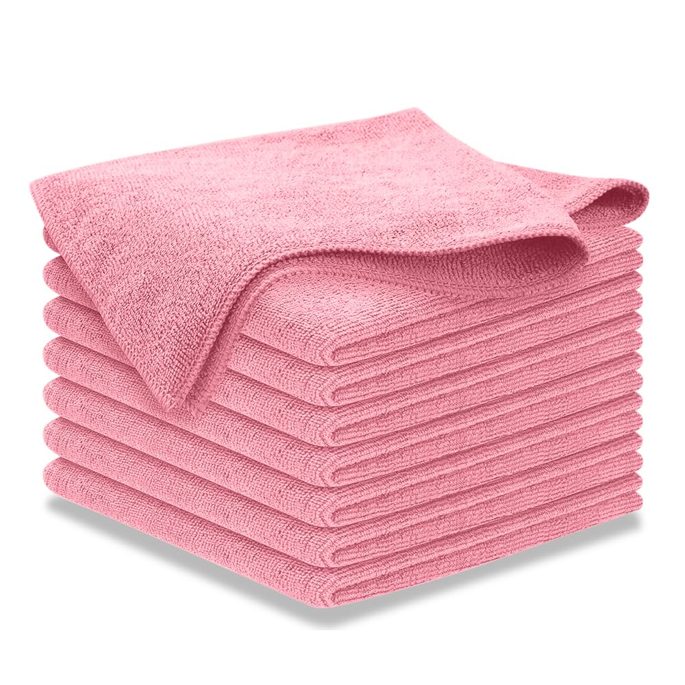 USANOOKS Microfiber Cleaning Cloth Grey - 12 Pcs (12.5"x12.5") - High Performance - 1200 Washes, Ultra Absorbent Microfiber Towel Weave Grime & Liquid for Streak-Free Mirror Shine - Car Washing Cloth