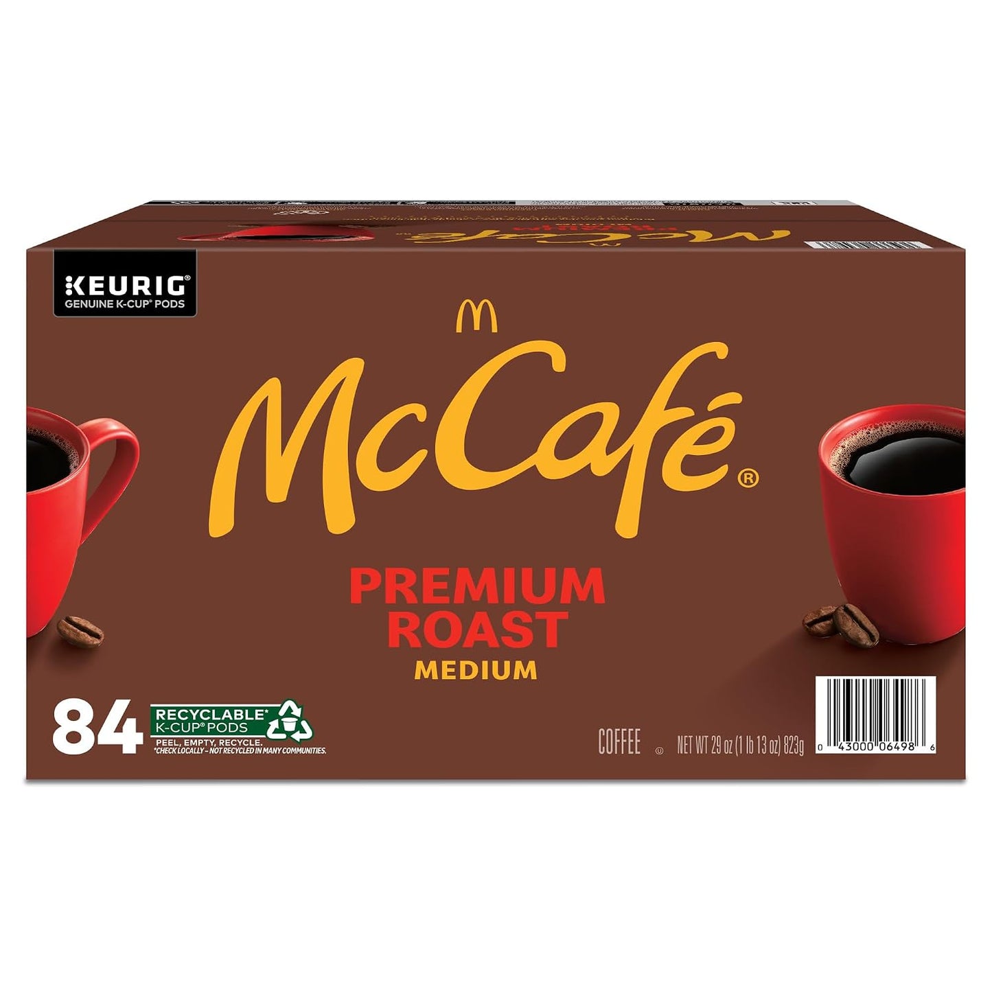 McCafe Premium Roast Coffee, Single Serve Keurig K-Cup Pods, Medium Roast, 84 Count