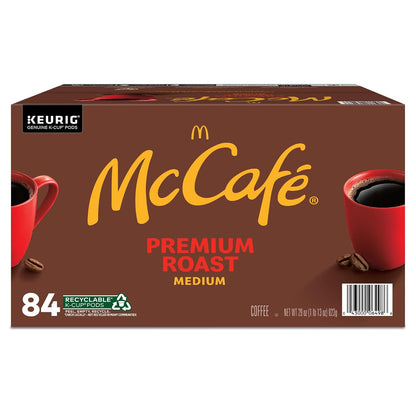 McCafe Premium Roast Coffee, Single Serve Keurig K-Cup Pods, Medium Roast, 84 Count