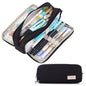 CICIMELON Large Capacity Pencil Case 3 Compartment Pouch Pen Bag for School Teen Girl Boy Men Women (Pink)