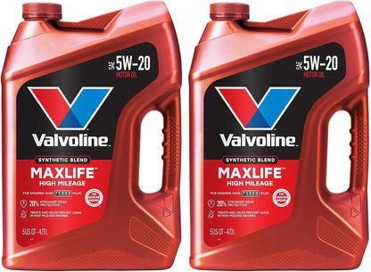 Valvoline MaxLife High Mileage 5W-30 Synthetic Blend Motor Oil 5 Quart