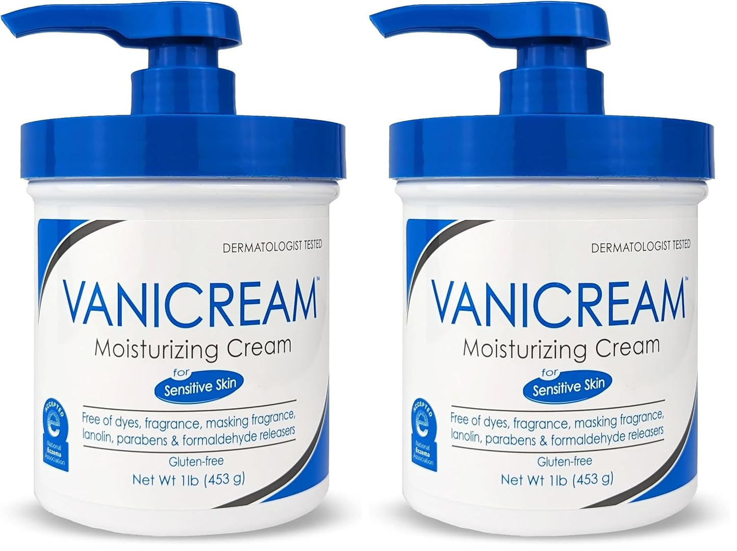 Vanicream Moisturizing Cream, Body & Face Moisturizer, 16 Oz Pump Dispenser