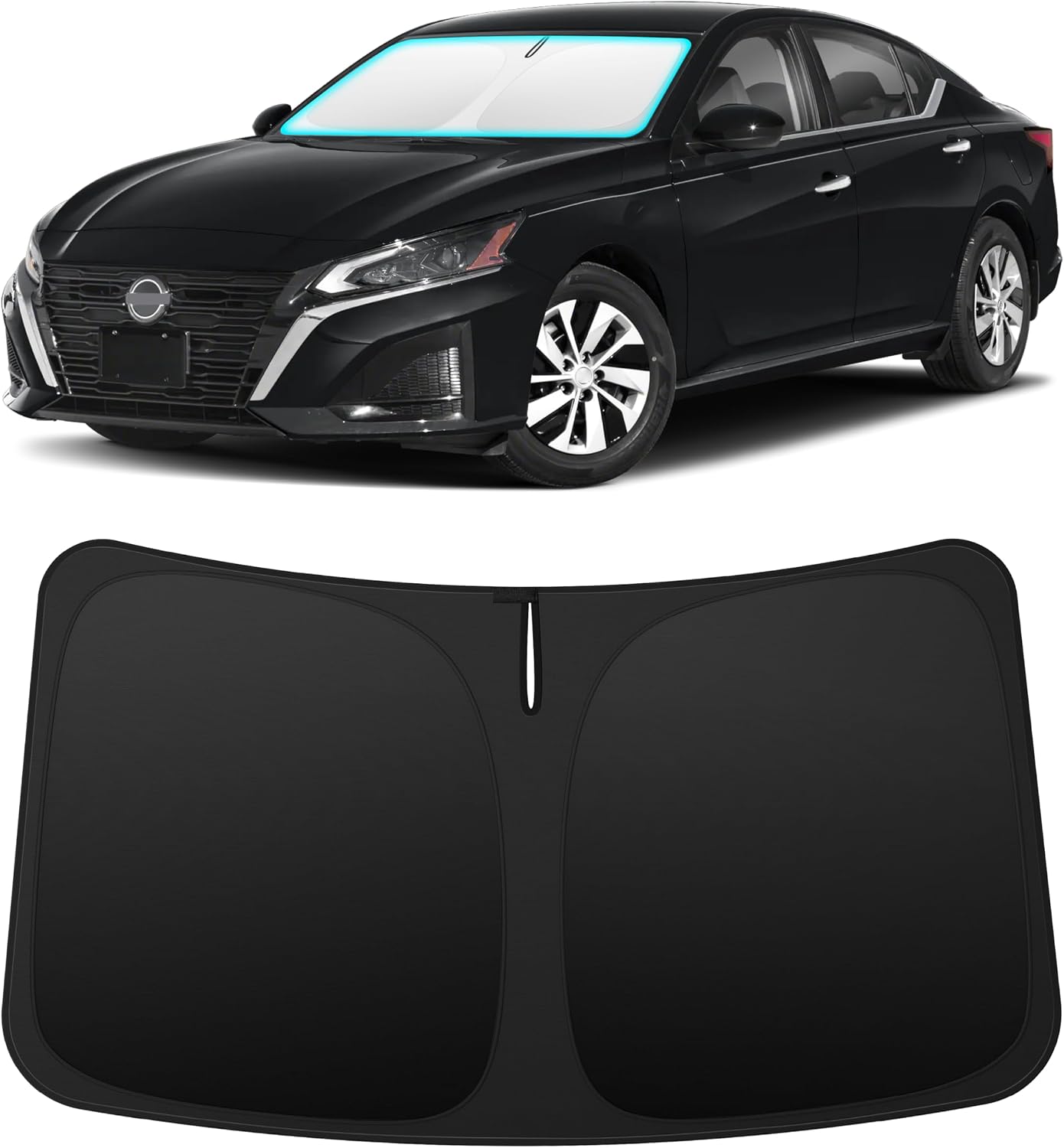INSAUTO Custom Fit Windshield Sun Shade for Nissan Frontier 2005-2021