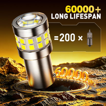 AUXITO 194 LED Bulbs for License Plate Light 168 175 2825 W5W T10 24-SMD 3014 Chipsets 6000K White for Car Dome Door Map Dash Courtesy Cargo License Plate Lights, Pack of 2