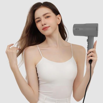 AINA Diffuser Hair Dryer Full-Featured Blow Dryer 110V/1600W(Ash Grey)