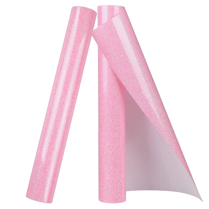 TORC Blush Glitter HTV Heat Transfer Vinyl Roll 12 inch x 5 ft Iron on Vinyl for T Shirts Crafts