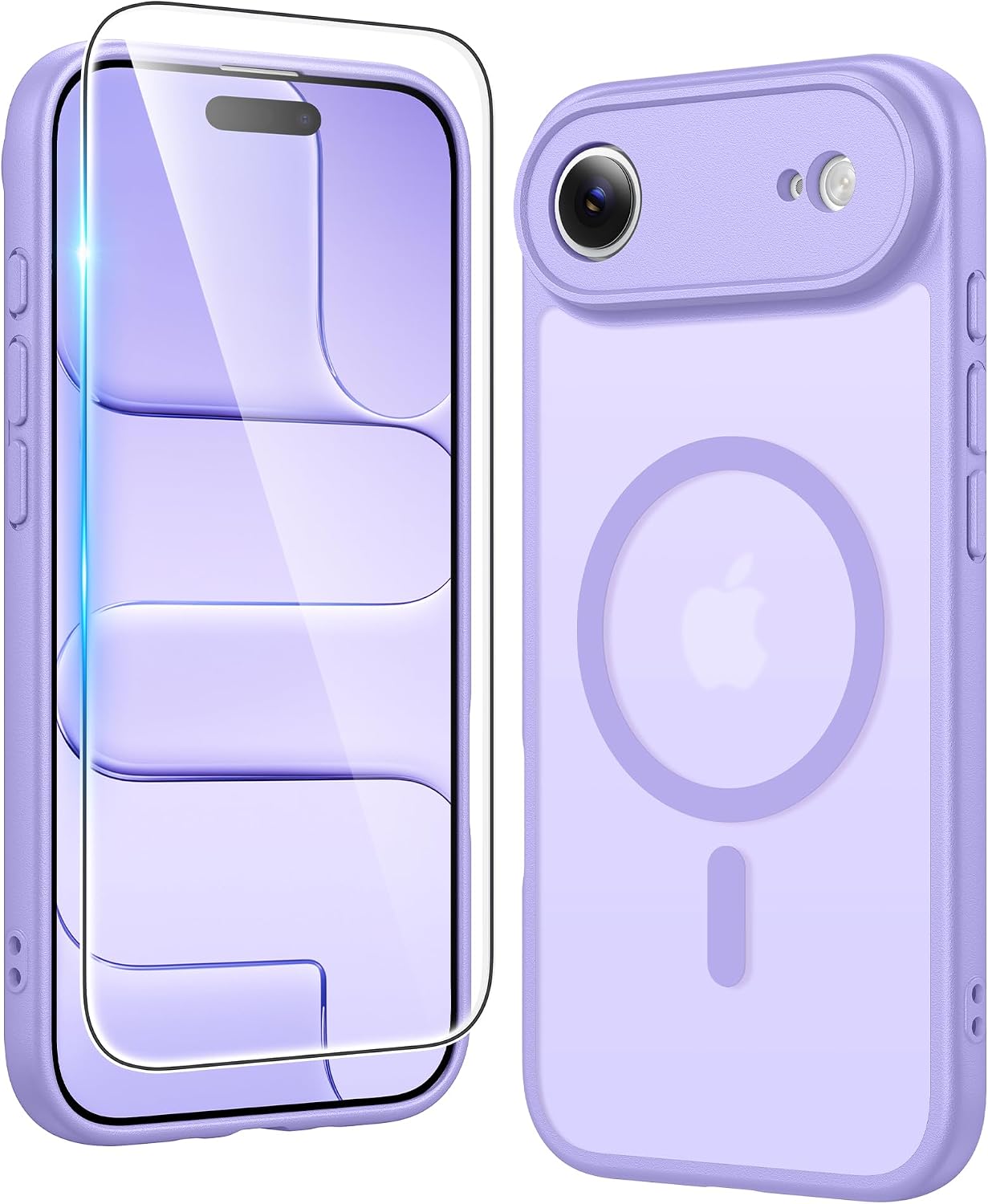 FNTCASE for iPhone 17 Pro Case Clear Magnetic with Screen Protector