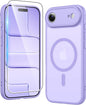 FNTCASE for iPhone 17 Pro Case Clear Magnetic with Screen Protector