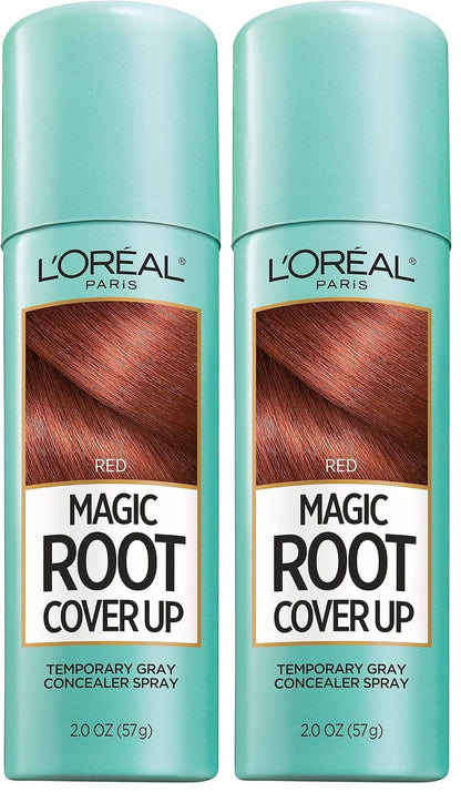 L'Oreal Paris Magic Root Cover Up Gray Hair Spray, 100% Gray Hair Coverage with Buildable, Lightweight, Transfer-Resistant, and Temporary Formula, Ammonia-Free, Dark Blonde, 2 oz (1 Count)