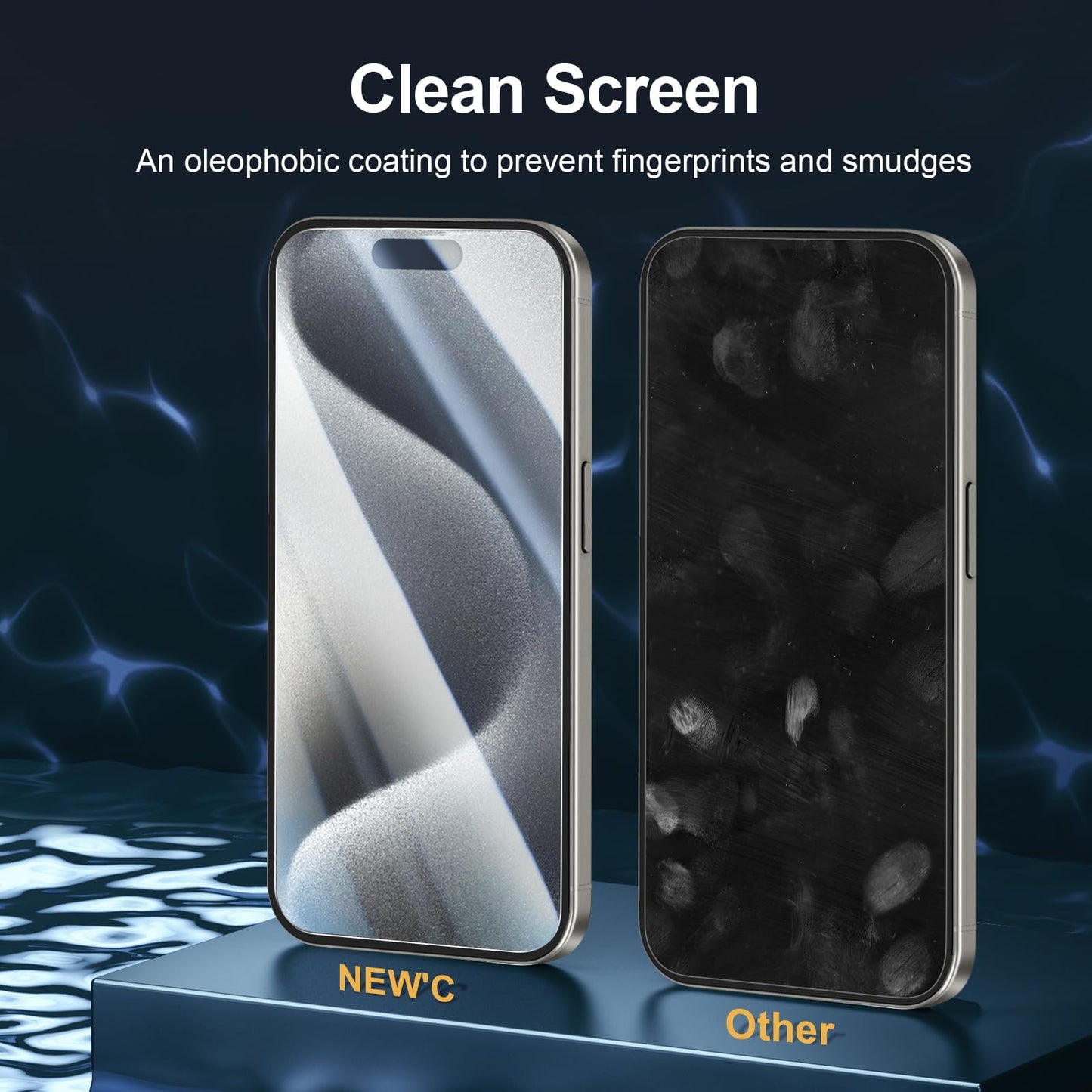 NEW'C for iPhone 17, iPhone 17 Pro, iPhone 16 Pro Screen Protector