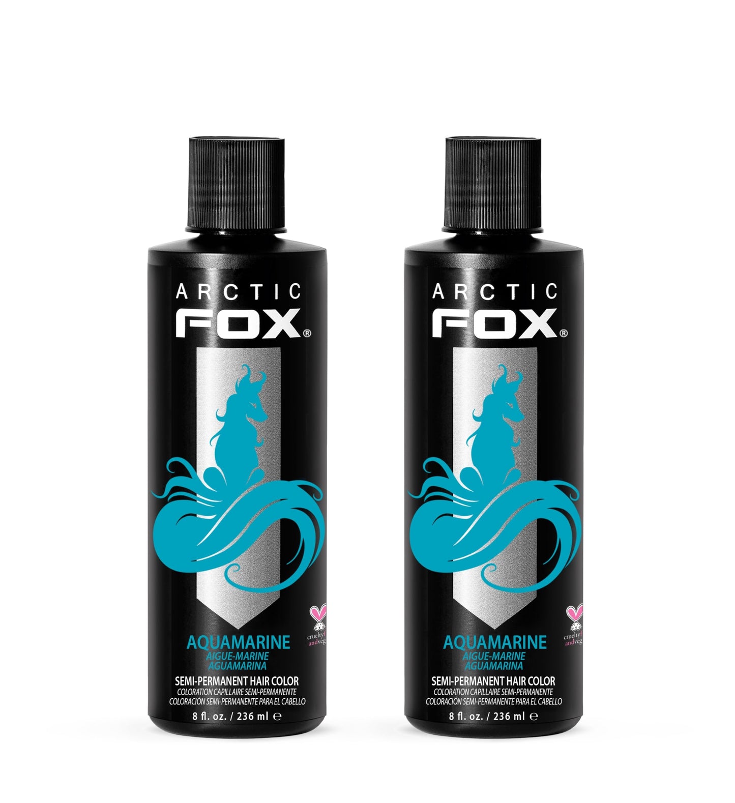 ARCTIC FOX Semi-Permanent Hair Dye - Sunset Orange, Vegan - 2 x 8 oz