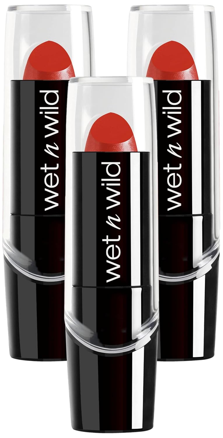 wet n wild Silk Finish Lipstick, Hydrating Rich Buildable Lip Color, Formulated with Vitamins A,E, & Macadamia for Ultimate Hydration, Cruelty-Free & Vegan - A Short Affair