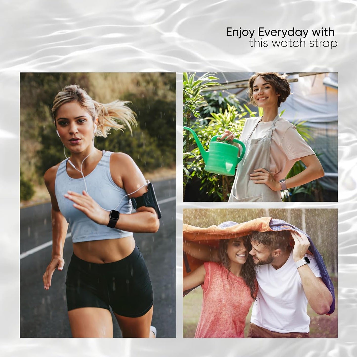 10 Pack Stretchy Bands Compatible with Apple Watch Band Women Men