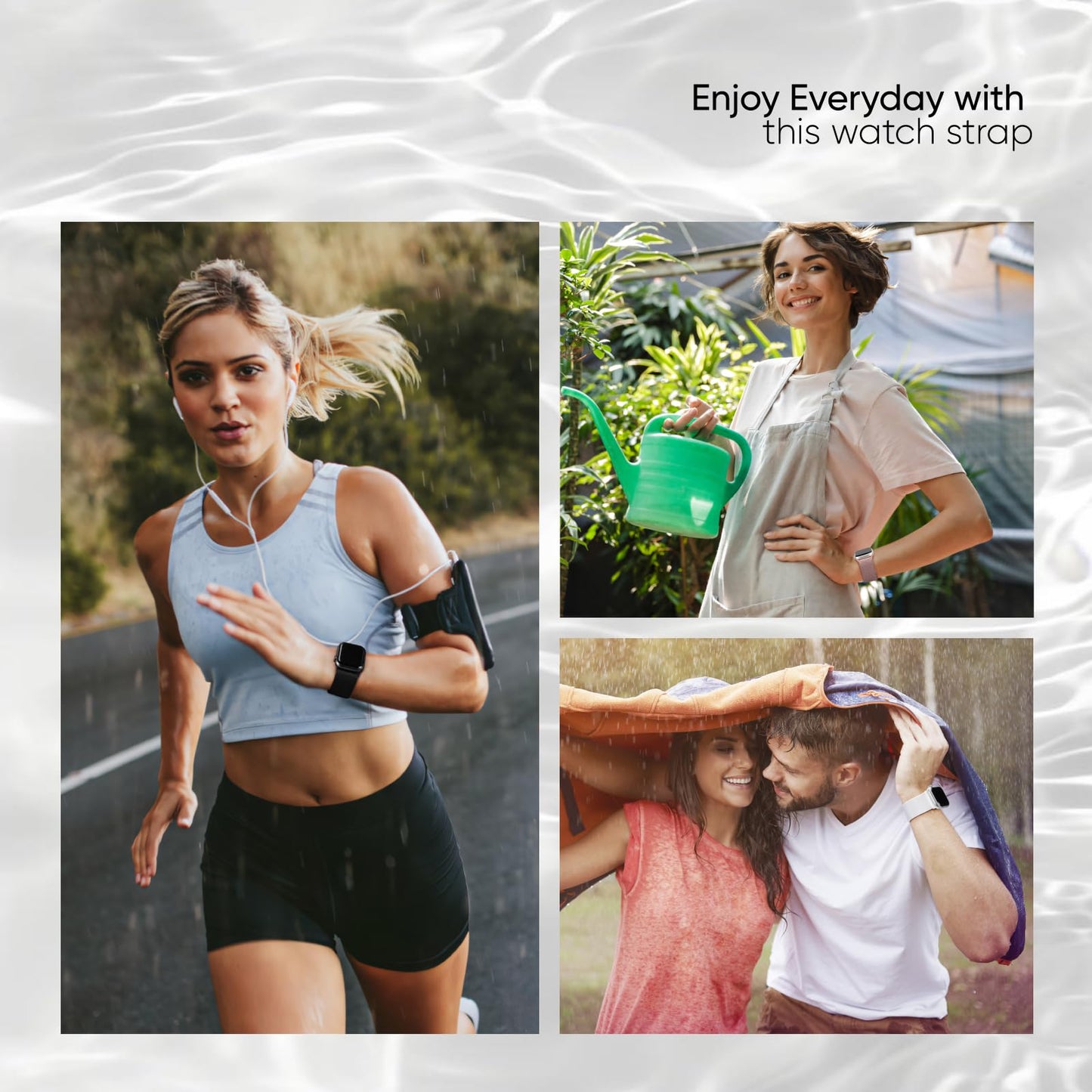 10 Pack Stretchy Bands Compatible with Apple Watch Band Women Men