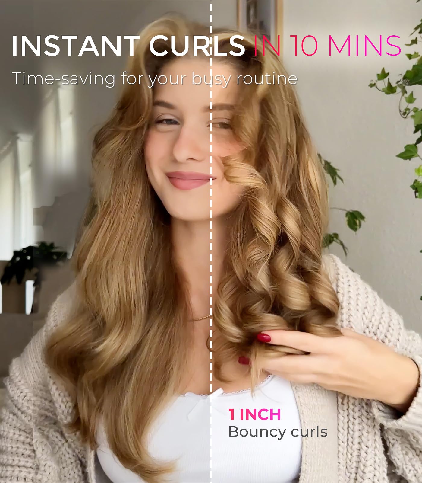 TYMO Automatic Rotating Curling Iron, TYMO CURLPRO Beach Waves Hair Curler