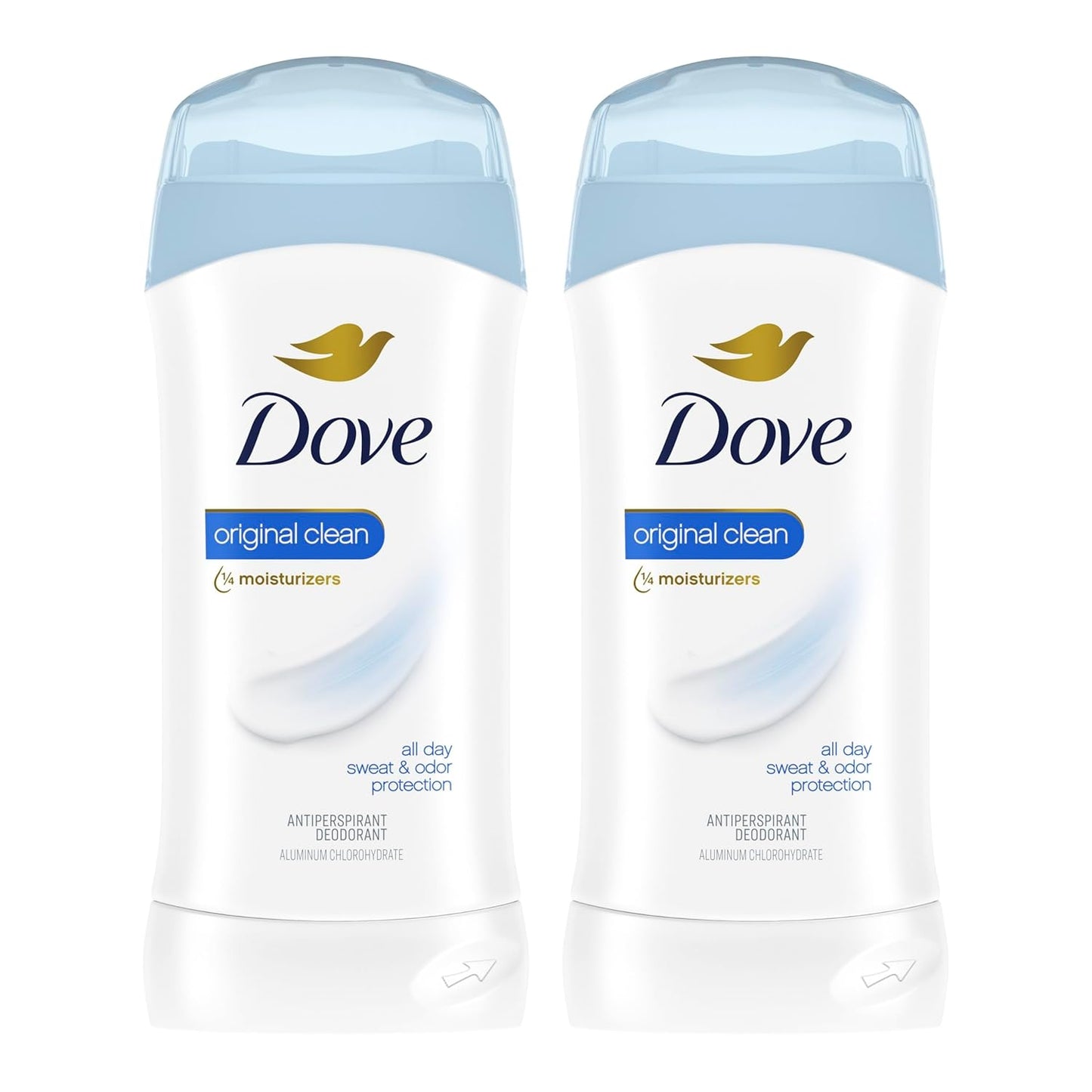 Dove Antiperspirant Deodorant Stick Original Clean 2.6 oz 2PK
