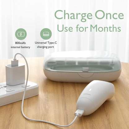 Momcozy Baby Nail File Electric, Gentle Night Light Baby Nail Trimmer