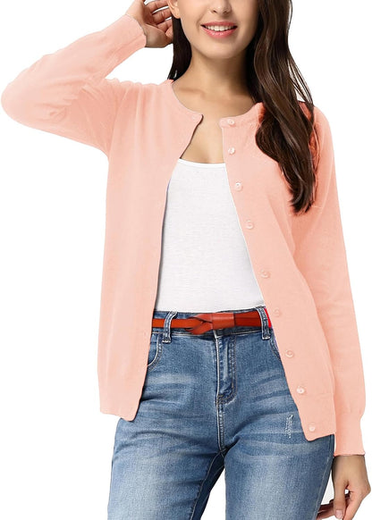 GRACE KARIN Knit Cardigan Sweaters for Women Lightweight Fall Outfits 2026