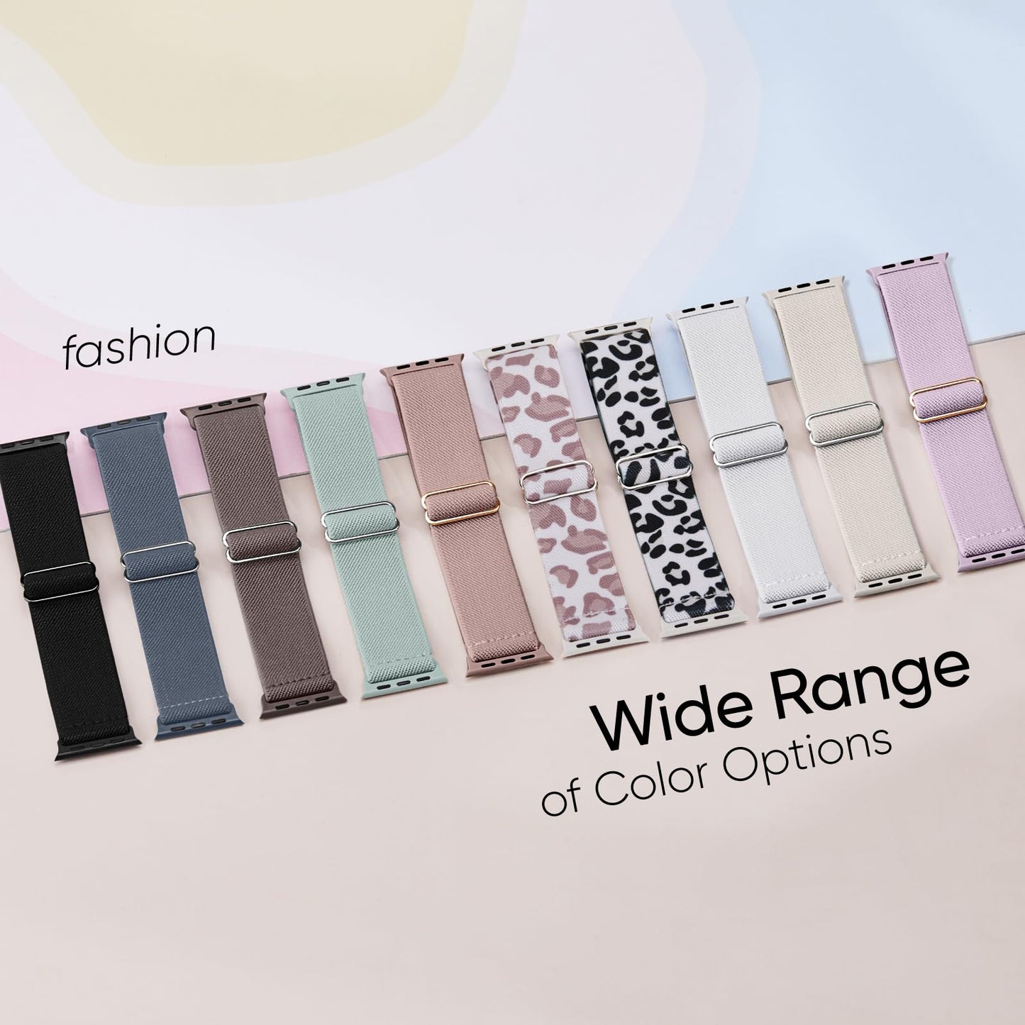 10 Pack Stretchy Bands Compatible with Apple Watch Band Women Men