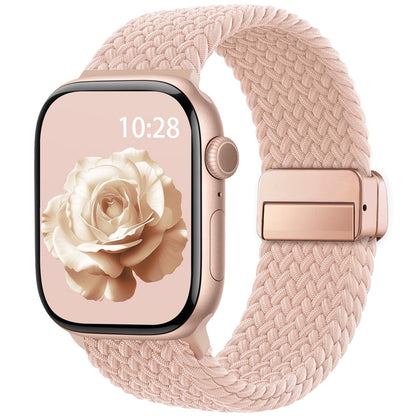 Braided Stretchy Magnetic Band Compatible with Apple Watch Bands Women Men