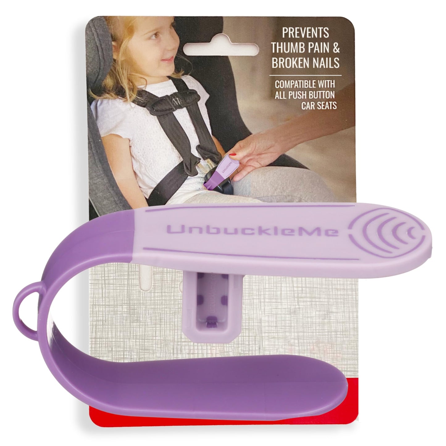UnbuckleMe Car Seat Buckle Release Tool - Easy Opener Aid for Arthritis, Long Nails, Older Kids - Button Pusher for Infant, Toddler, Convertible 5 pt Harness car Seats - As Seen on Shark Tank (Aqua)