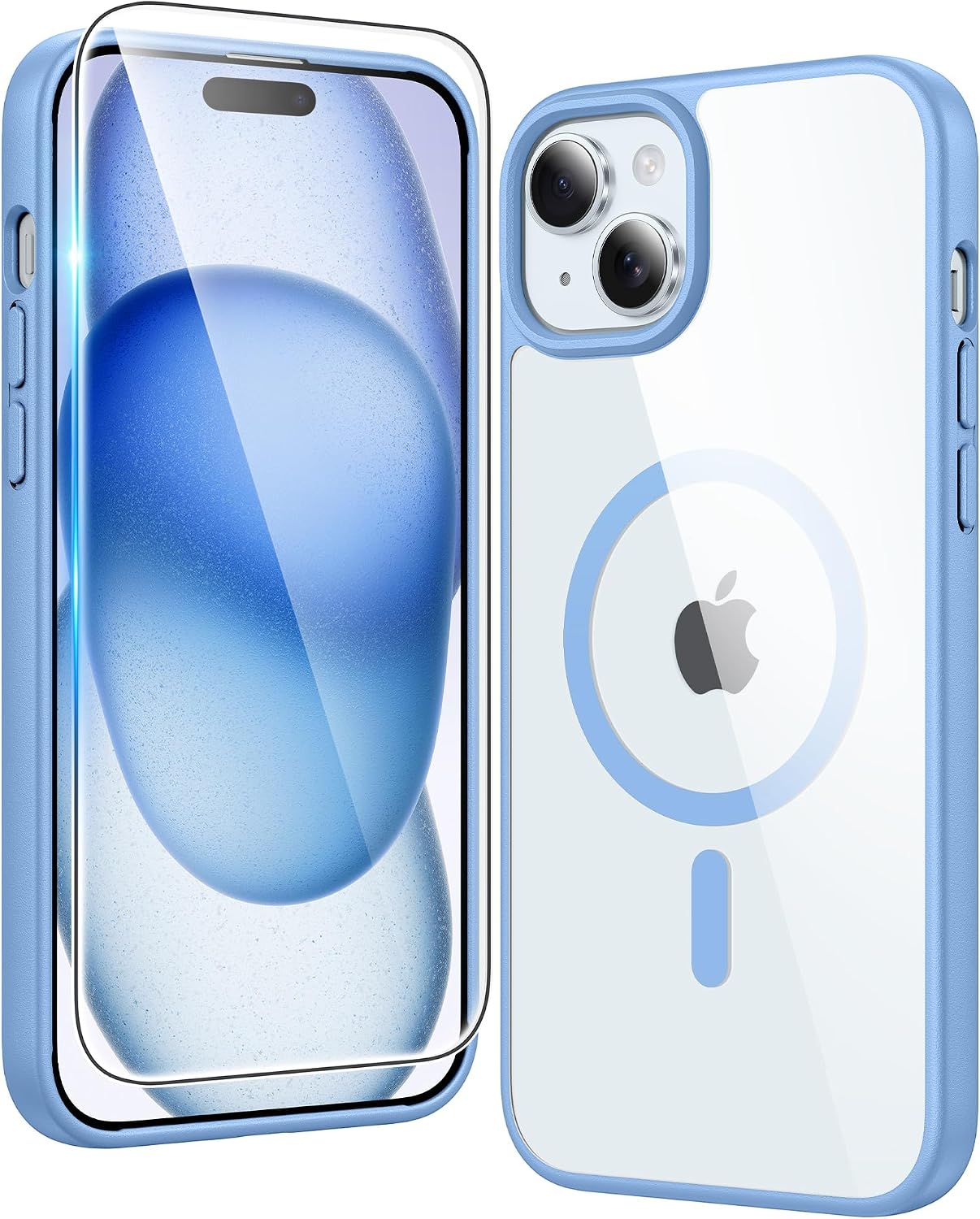 FNTCASE for iPhone 17 Pro Case Clear Magnetic with Screen Protector