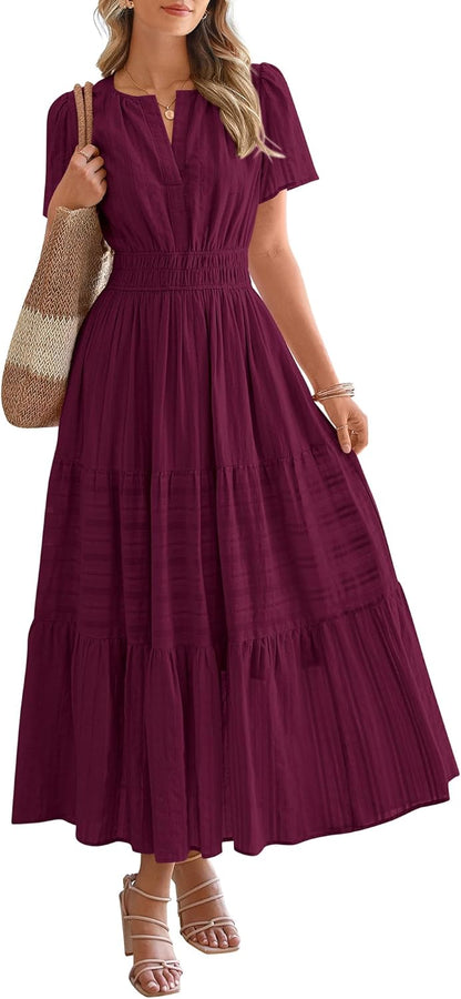 BTFBM Womens Summer 2026 Casual Maxi Dresses